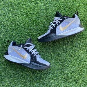 Nike Men’s Athletic Shoes White Black Gold Low-Top Sneakers